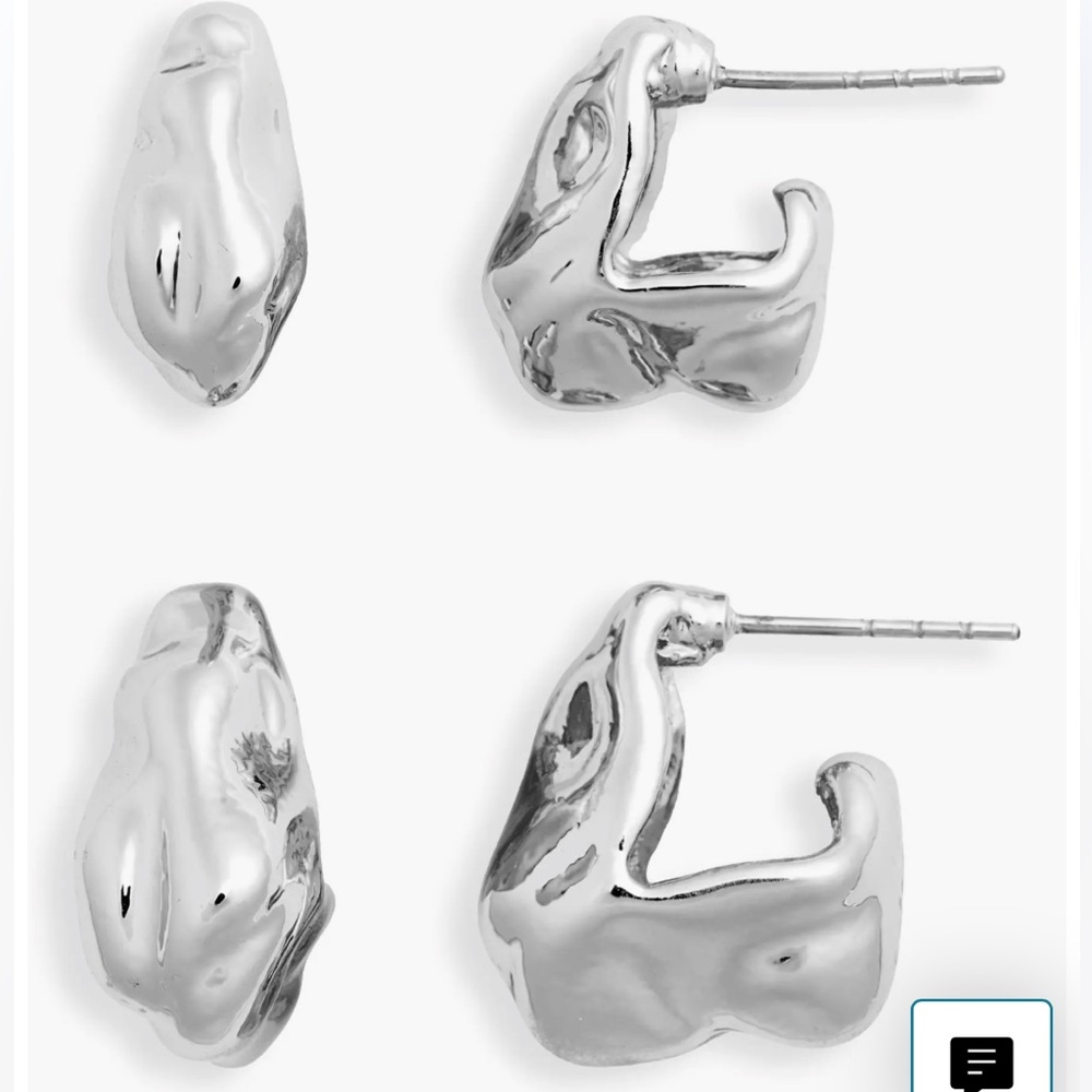 NWT Open Edit Sculptural Earrings